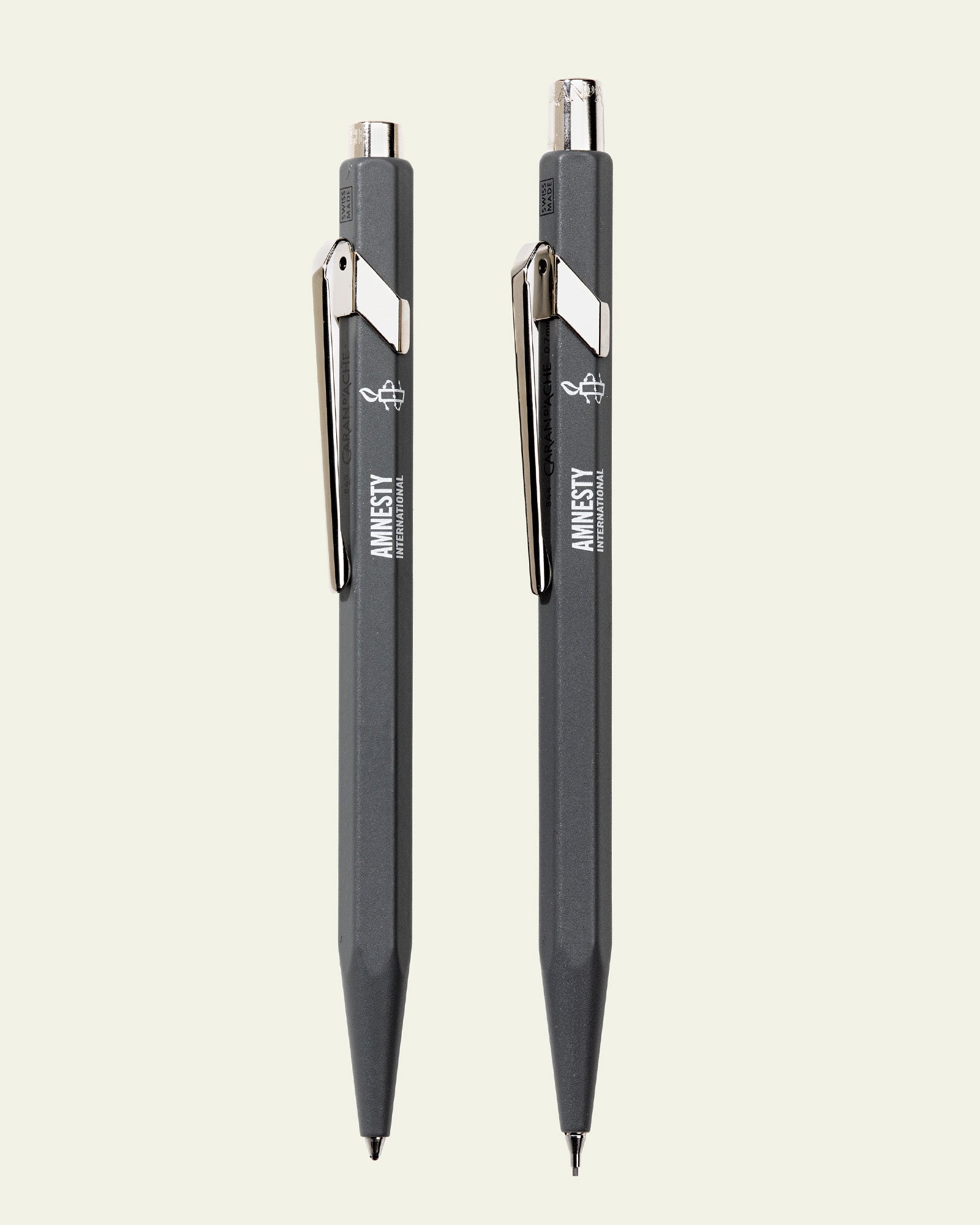 Set Kugelschreiber und Druckbleistift (0,7 mm) Caran d'Ache mit Logo