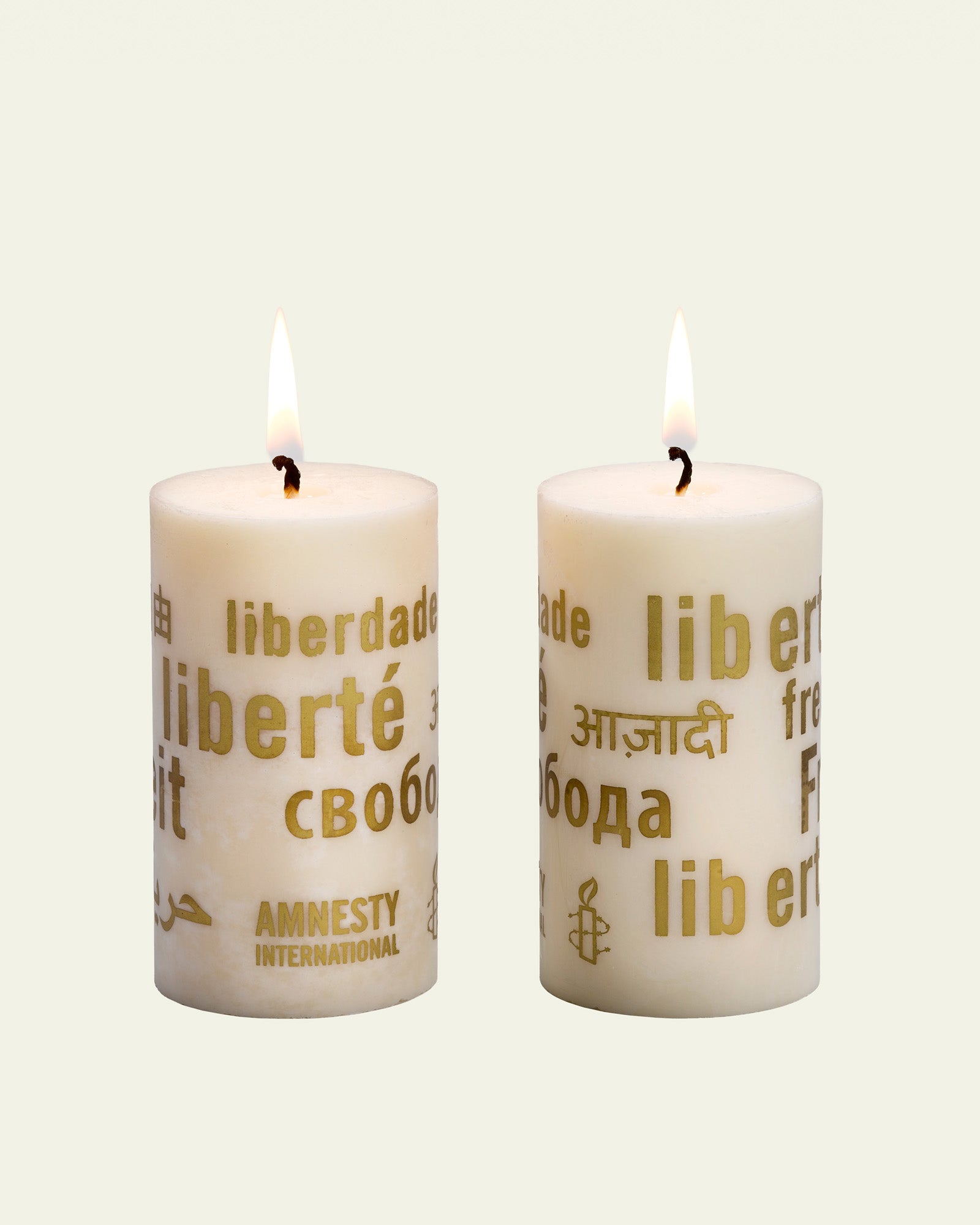 Bougies en cire d’olive – set de 2