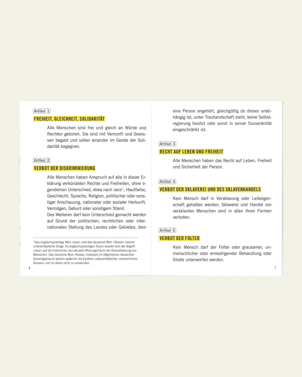 Allgemeine Erklärung der Menschenrechte in inklusiverer Sprache