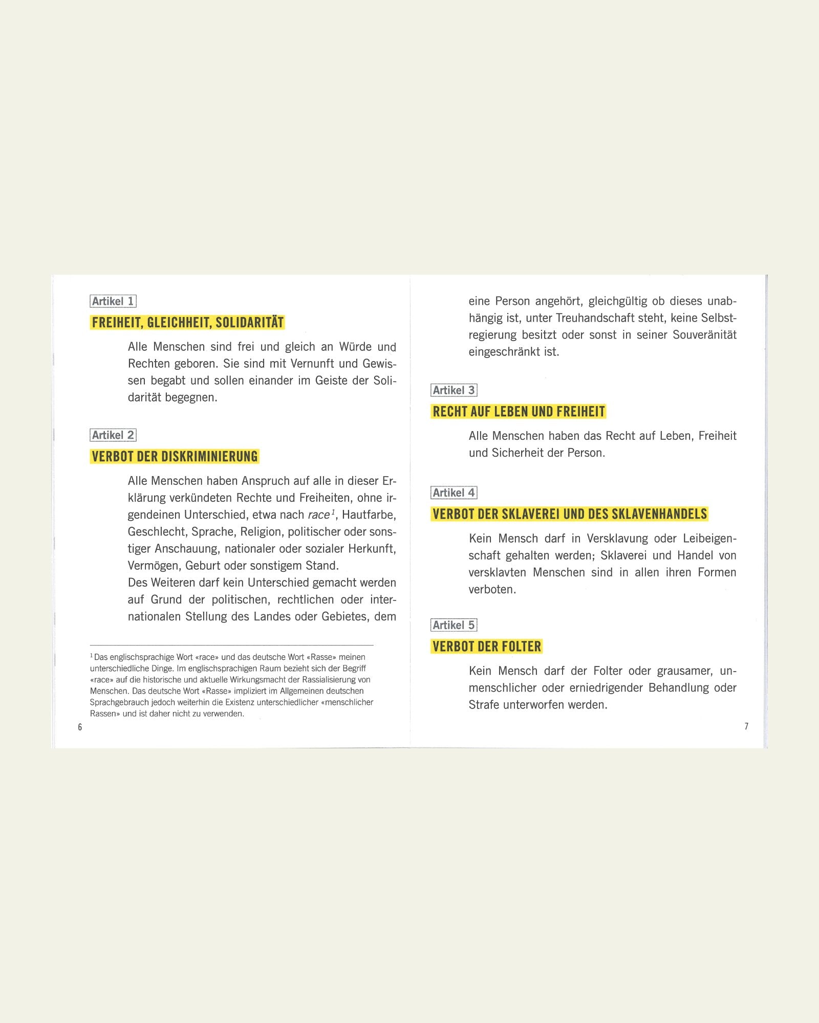 Allgemeine Erklärung der Menschenrechte in inklusiverer Sprache