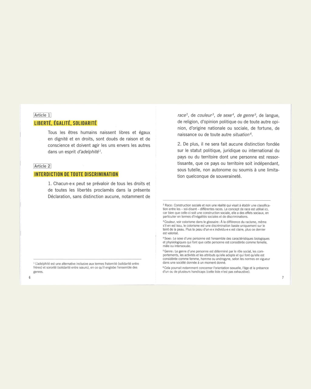 Allgemeine Erklärung der Menschenrechte in inklusiverer Sprache