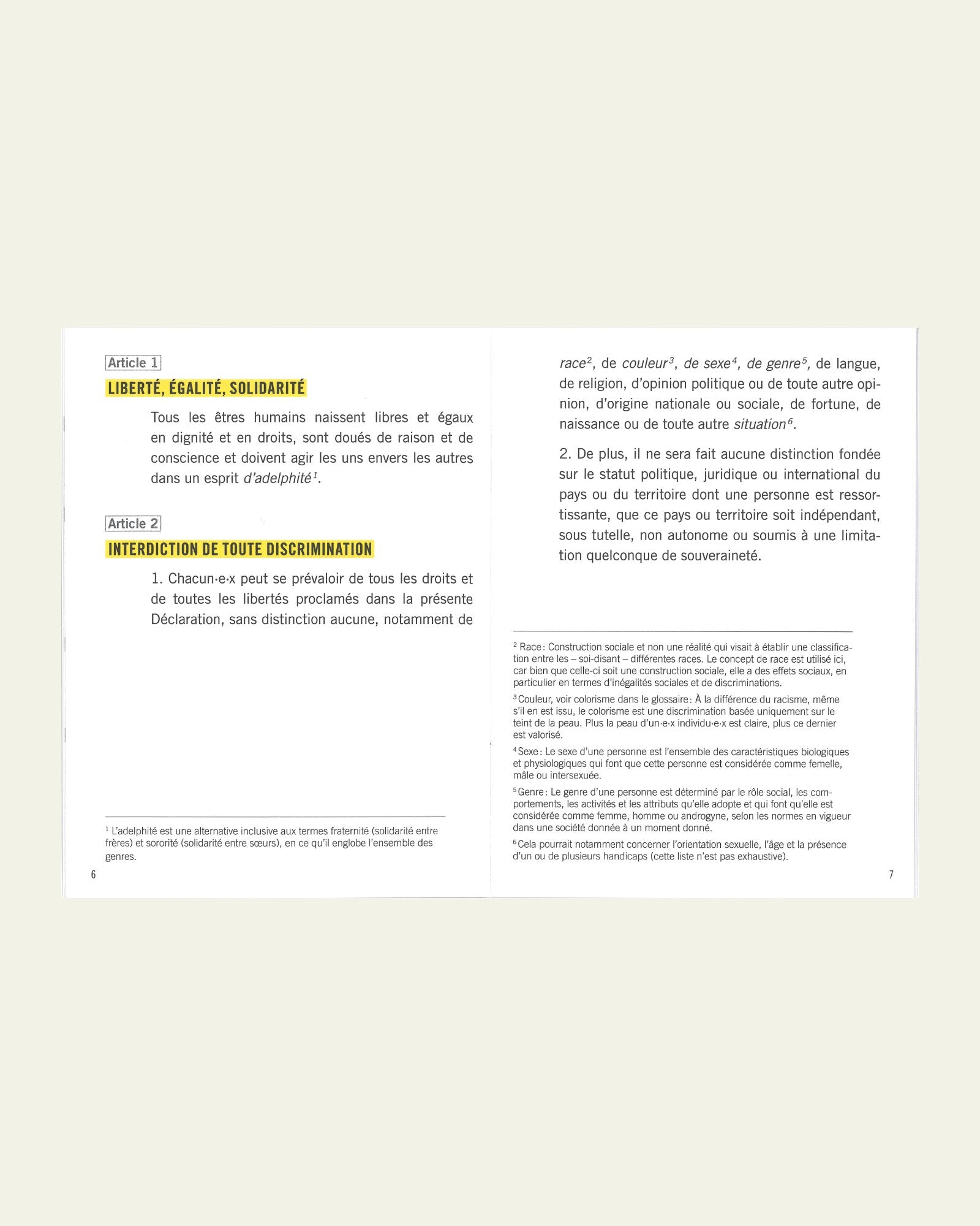 Allgemeine Erklärung der Menschenrechte in inklusiverer Sprache