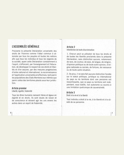 Déclaration universelle des droits humains
