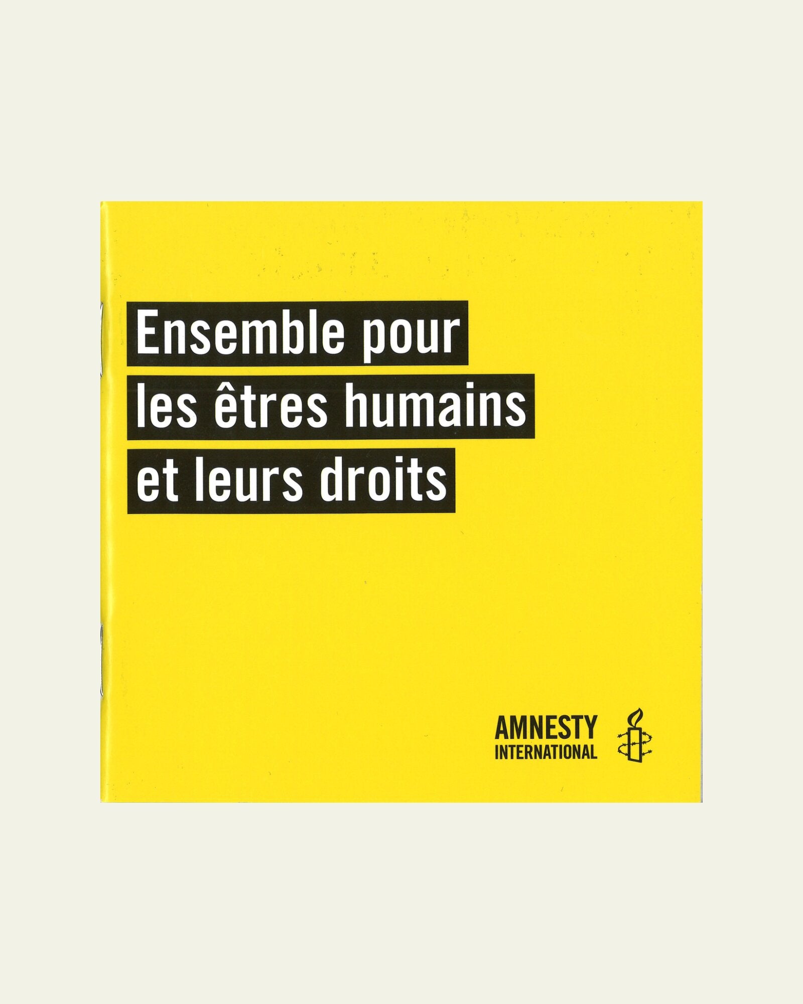 Brochure de présentation d’Amnesty International