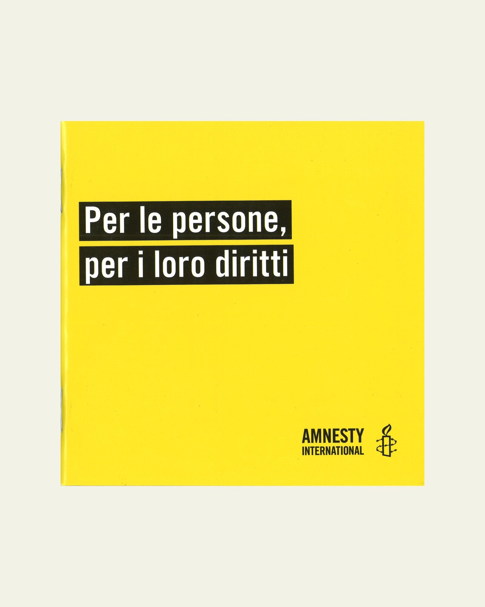 Brochure de présentation d’Amnesty International