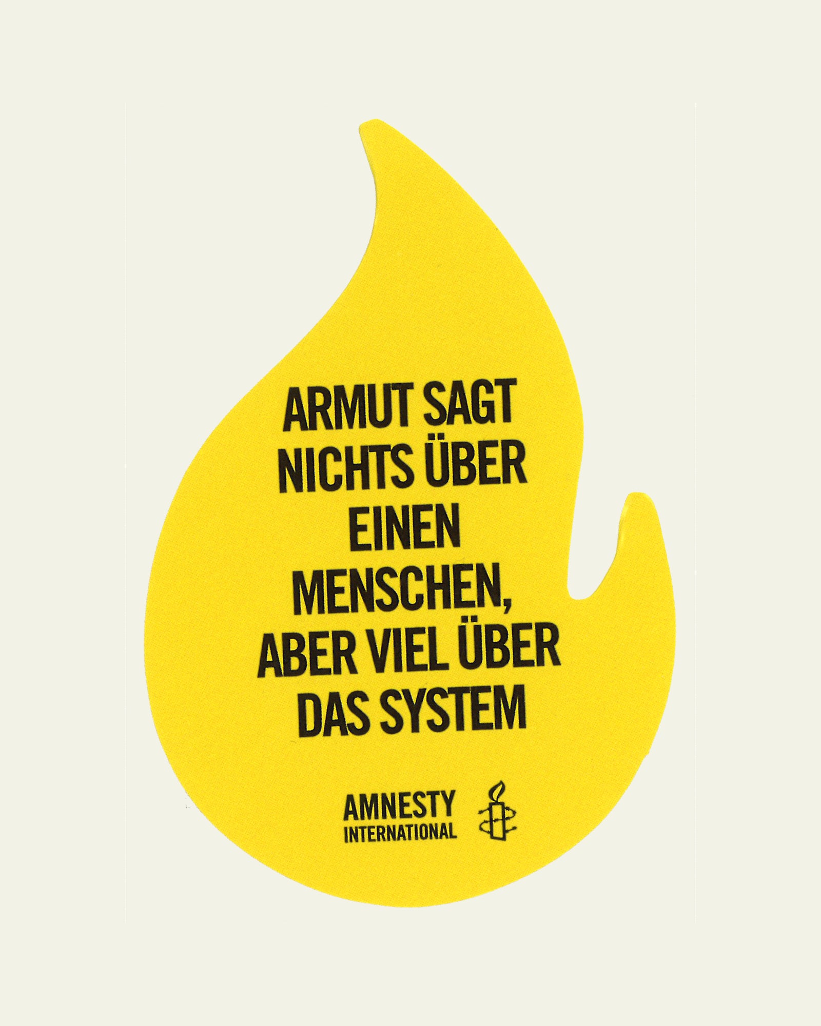 Sticker in Flammenform