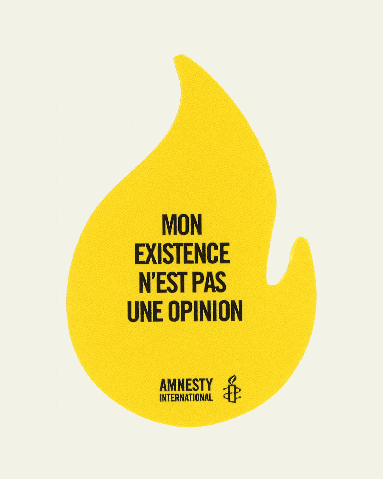 Sticker in Flammenform