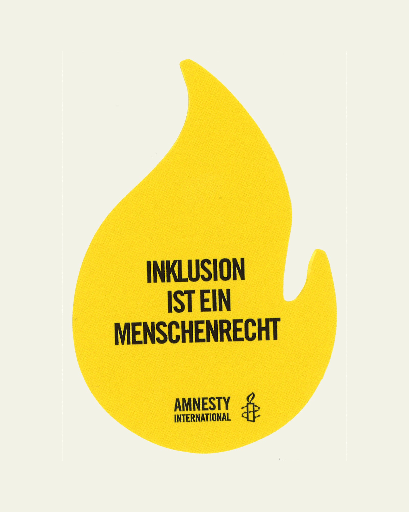 Sticker in Flammenform