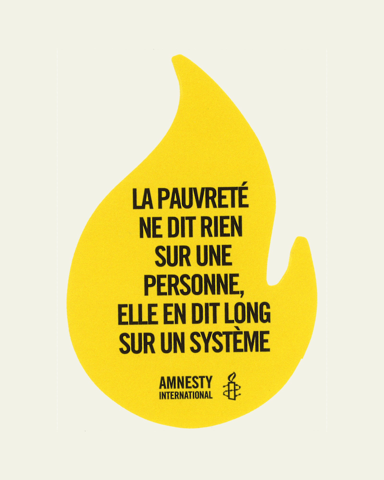 Sticker in Flammenform