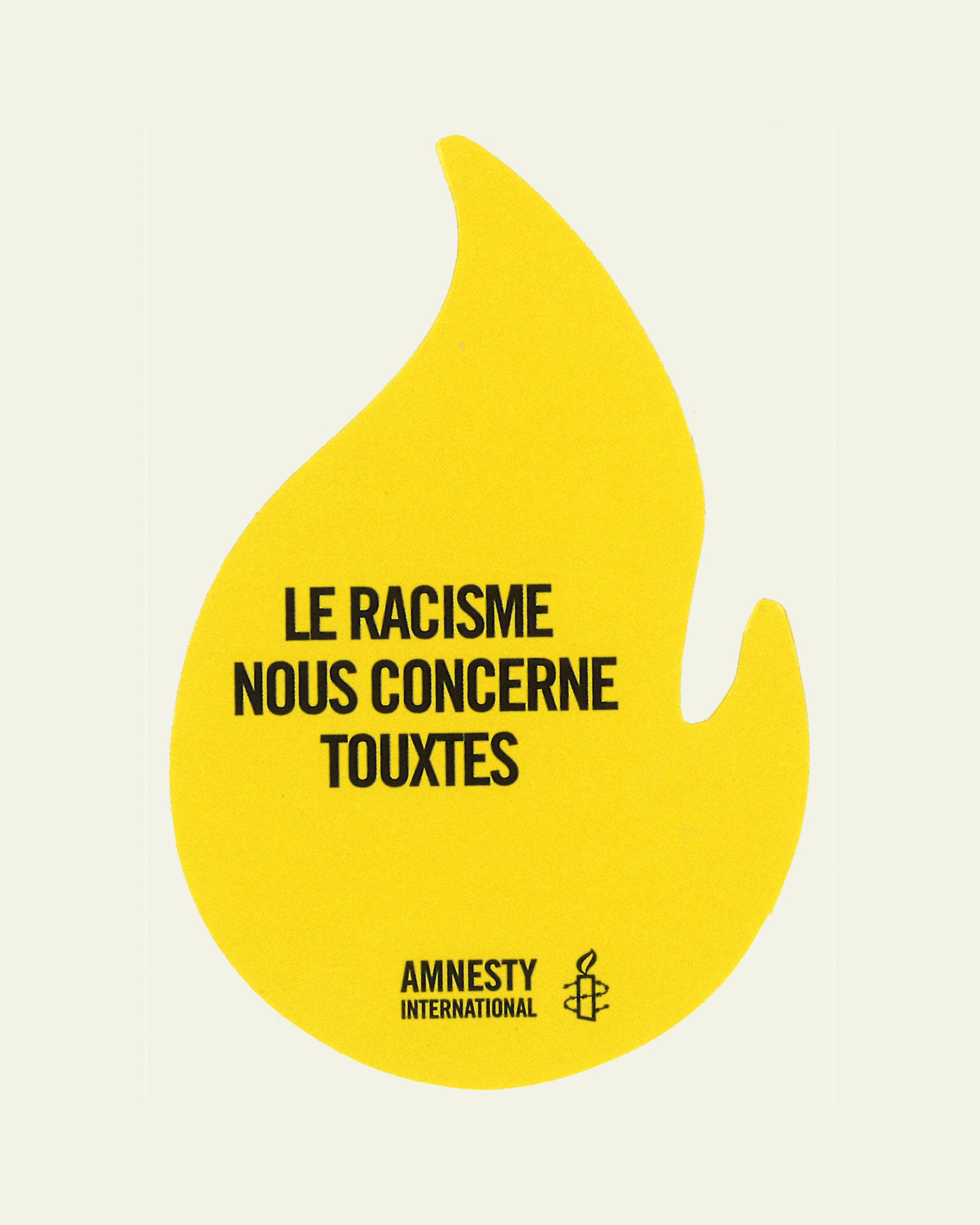Sticker in Flammenform