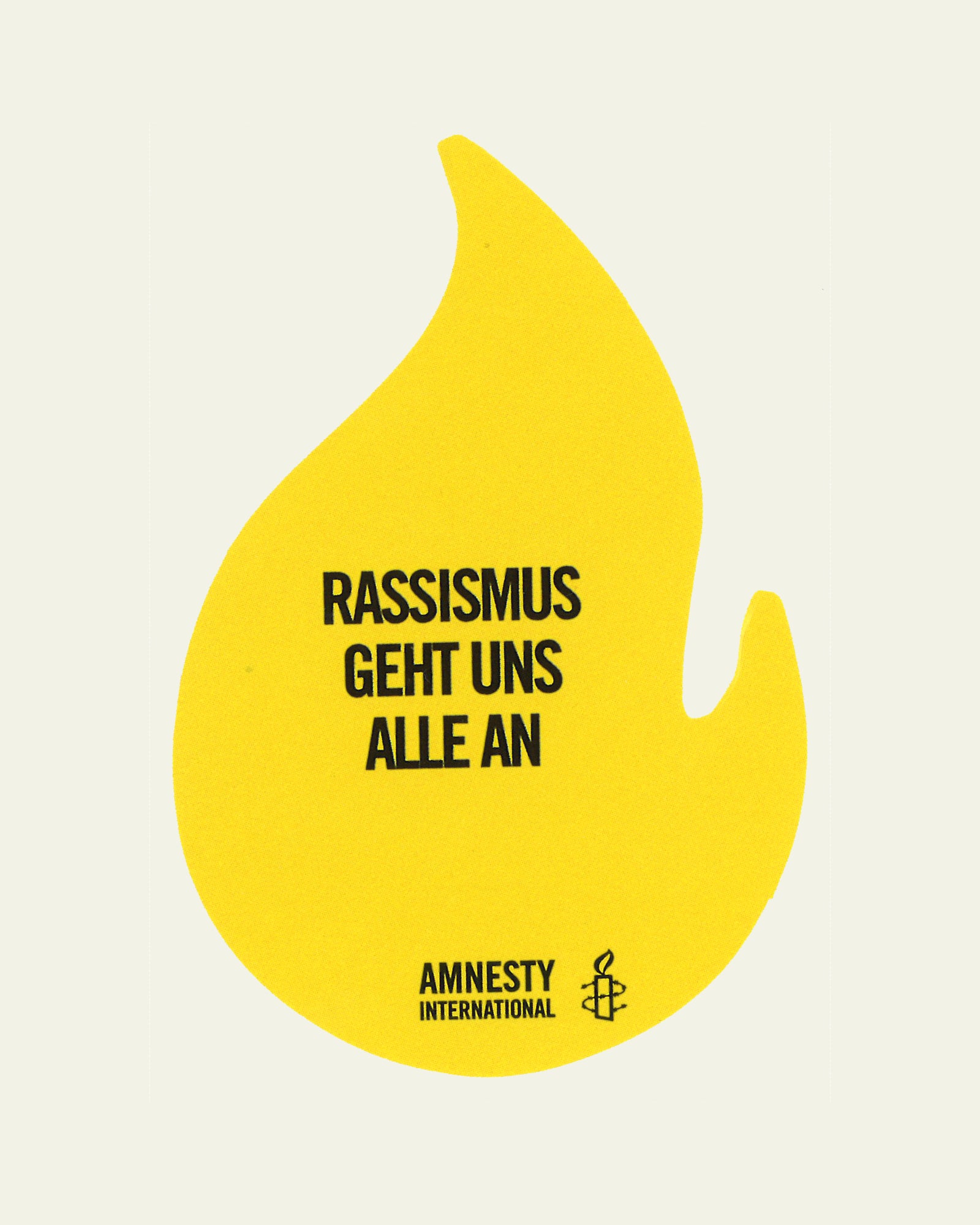 Sticker in Flammenform