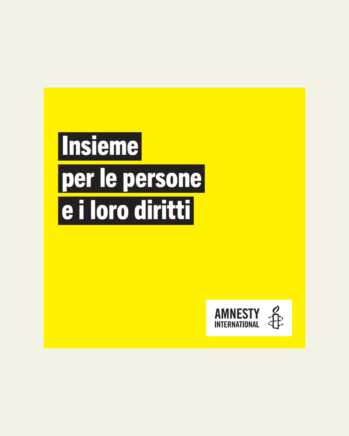 Präsentationsbroschüre Amnesty International im Pixi-Format