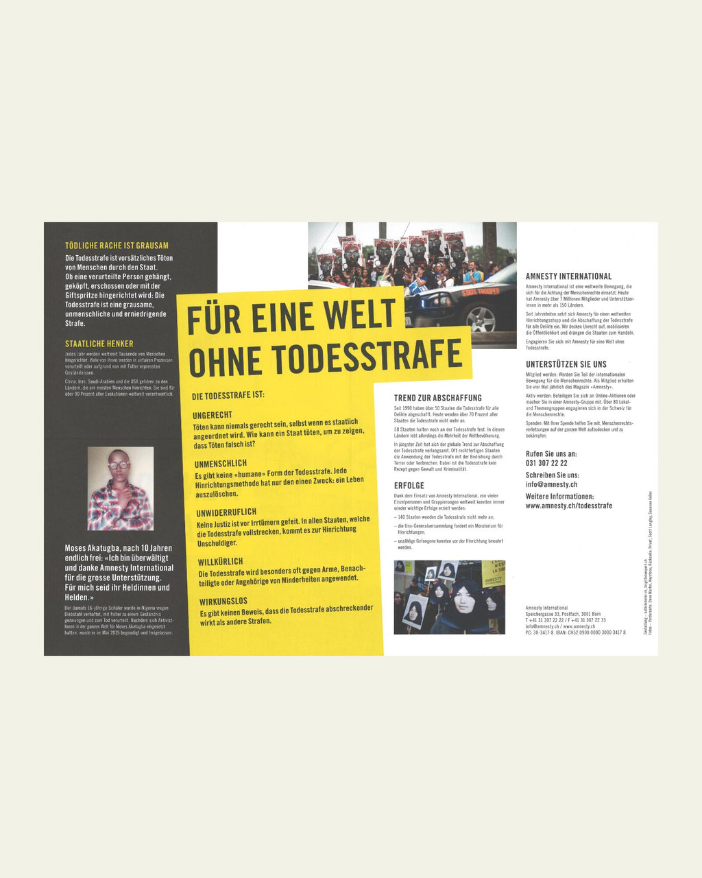 Flyer «Quand l’Etat tue»