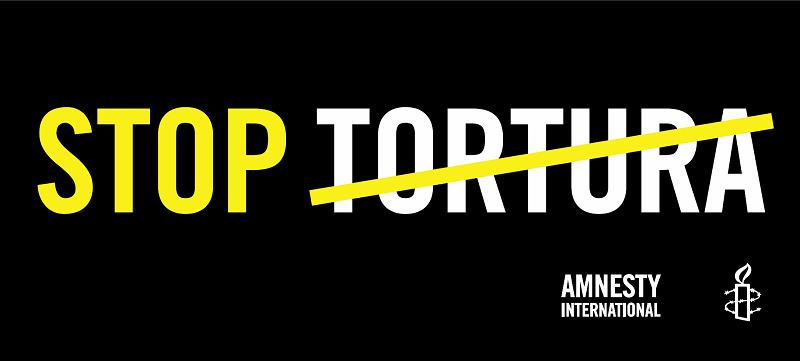 Banner «STOP FOLTER», zur Ausleihe in verschiedenen Sprachen