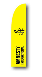 Bannière à arceau avec logo Amnesty, en prêt