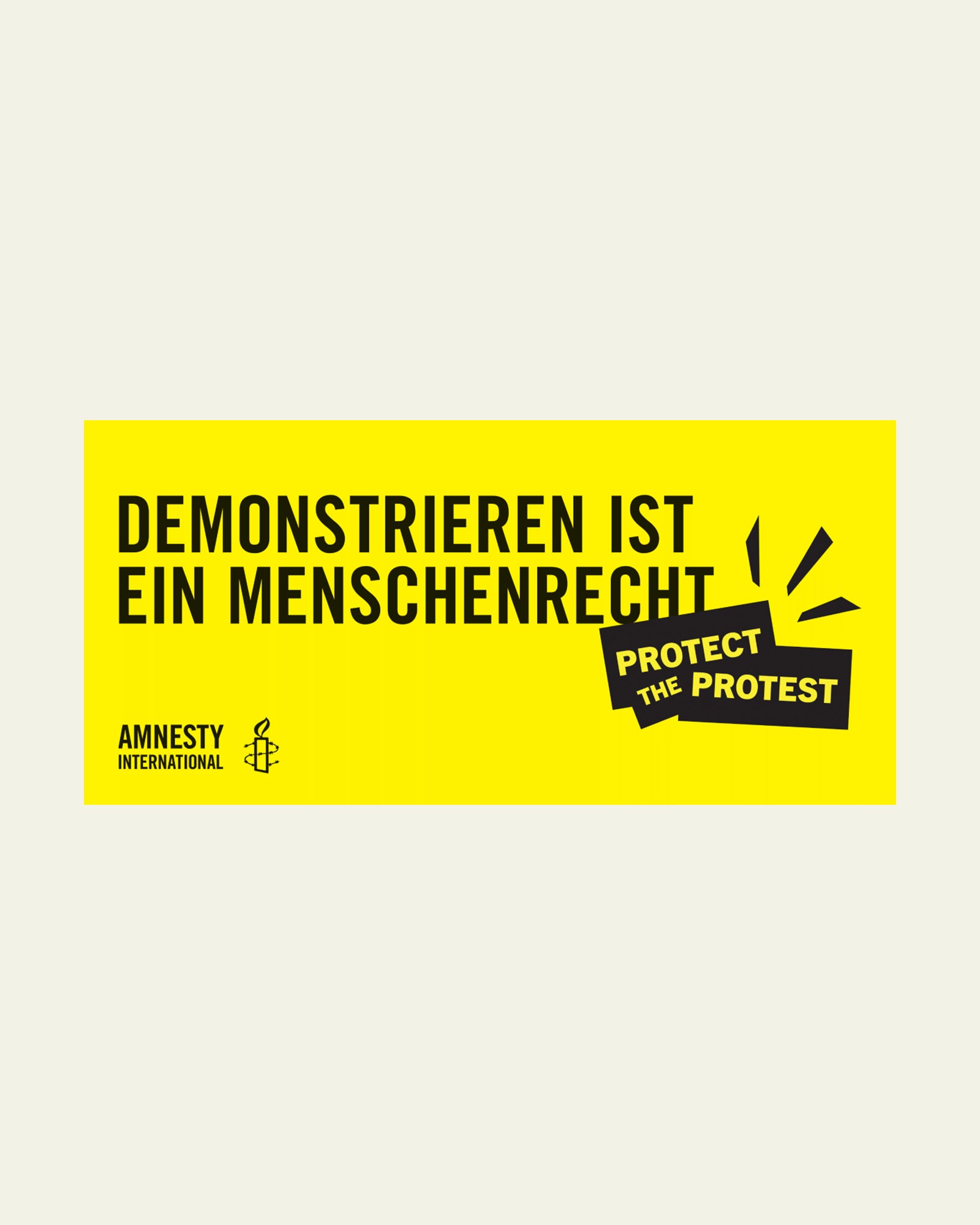 Banderole, « Protect the Protest »