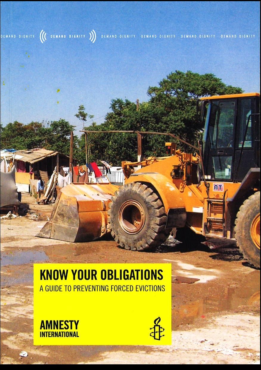 Know Your Obligations: A Guide to Preventing Forced Evictions