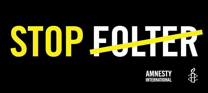 Banner «STOP FOLTER», zur Ausleihe in verschiedenen Sprachen