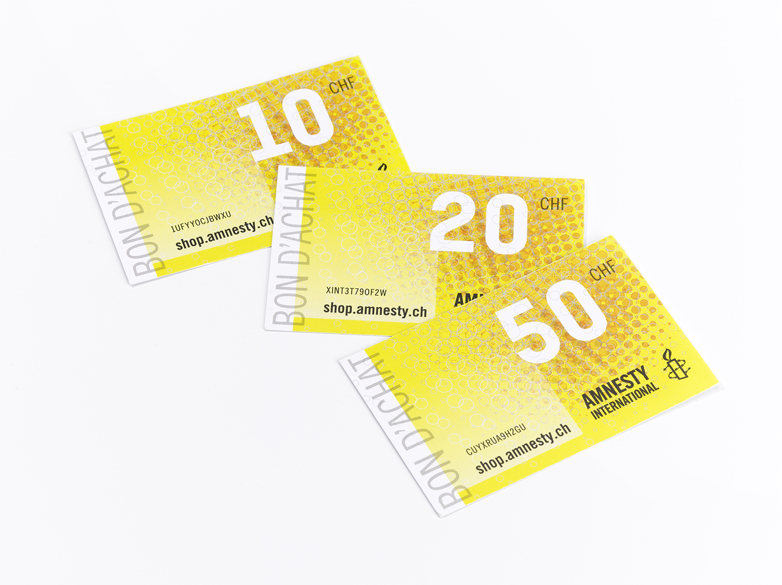 Bon d'achat boutique Amnesty