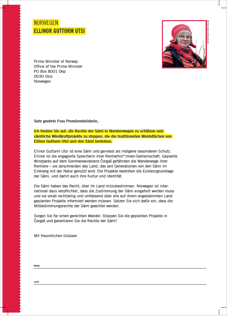 5er Set Briefvorlage zum Briefmarathon