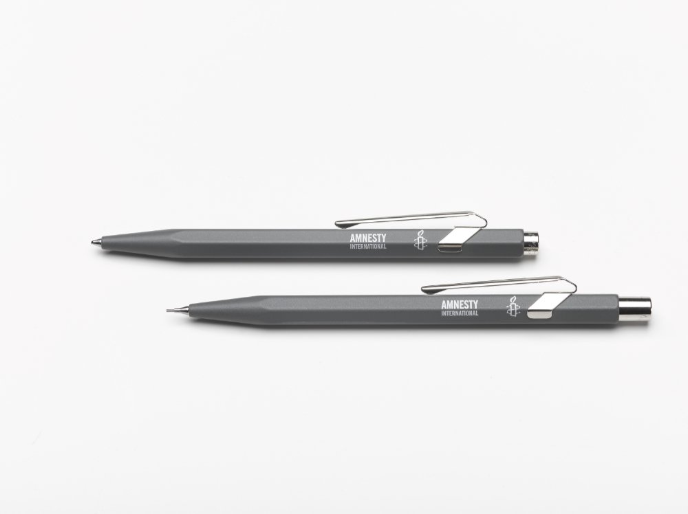 Set Kugelschreiber und Druckbleistift (0,7 mm) Caran d'Ache mit Logo