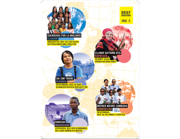 Allgemeines Poster mit kurzen Beschreibungen der 5 Situationen (A3)