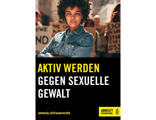 Flyer «AKTIV WERDEN GEGEN SEXUELLE GEWALT» 