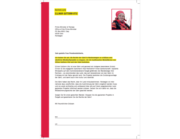 5er Set Briefvorlage zum Briefmarathon