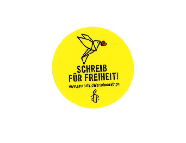 Sticker zum Briefmarathon 2025