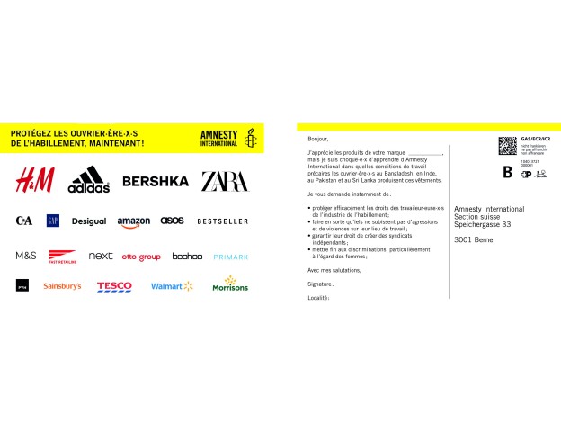 Industrie de l'habillement : carte postale