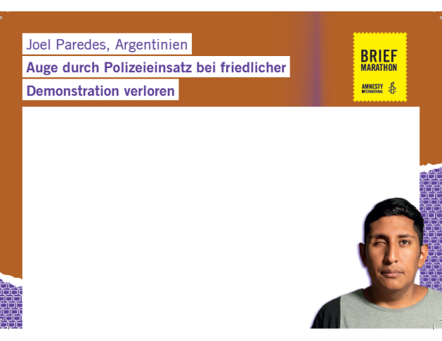 5er Set Postkarten zum Briefmarathon 2024 (A6)