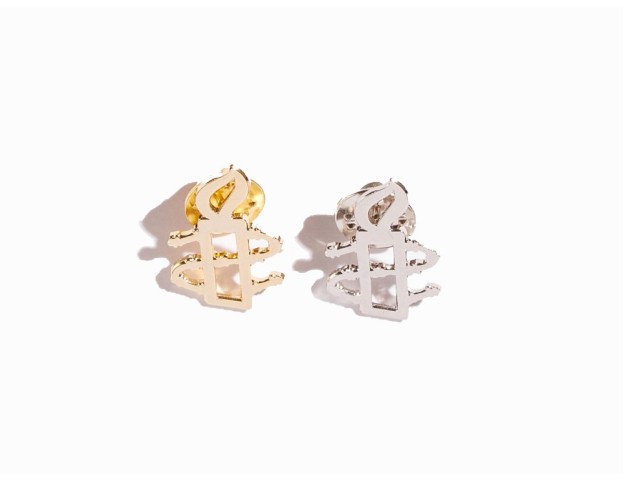 2er Set Anstecknadel  "Kerze"