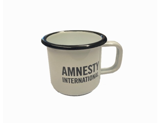 Tasse aus emailliertem Stahl