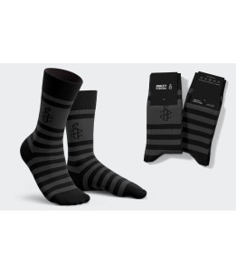 Amnesty Socken schwarz/dunkelgrau