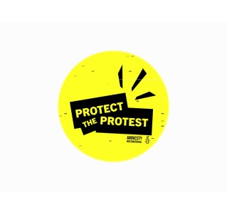 Ansteckbutton, Protect the Protest