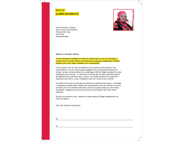 Set de 5 lettres en couleur pour le Marathon des lettres