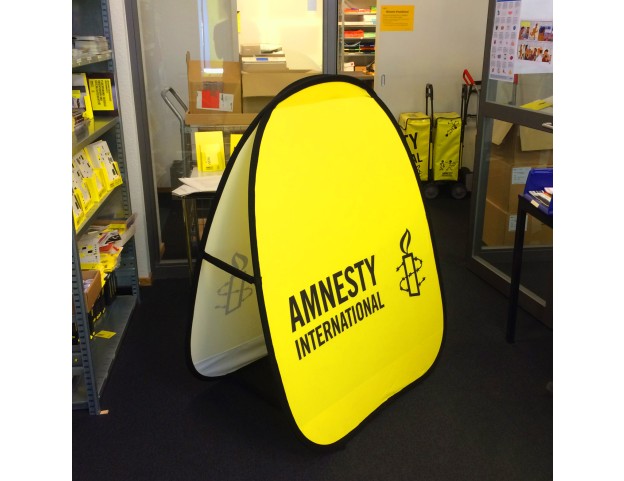Werbebande Quickboard Amnesty