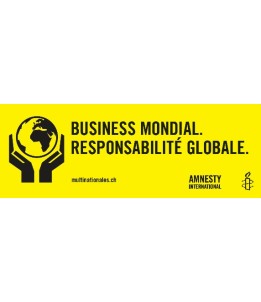 Bannière „Business Mondial, responsabilité globale“