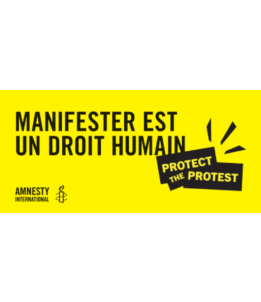 Banderole, « Protect the Protest »