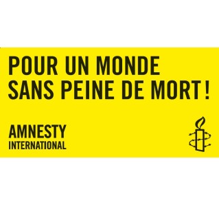 Bannière « Pour un monde sans peine de mort »