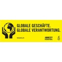 Banner «Globale Geschäfte. Globale Verantwortung»