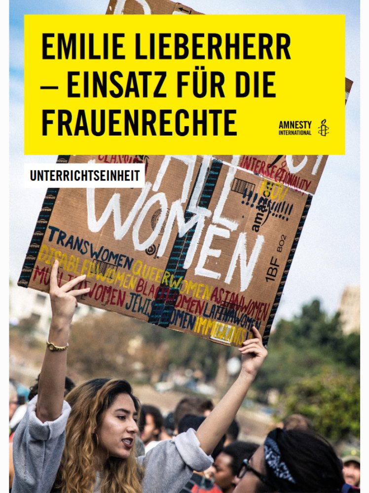 Unterrichtseinheit: Emilie Lieberherr - Einsatz für die Frauenrechte