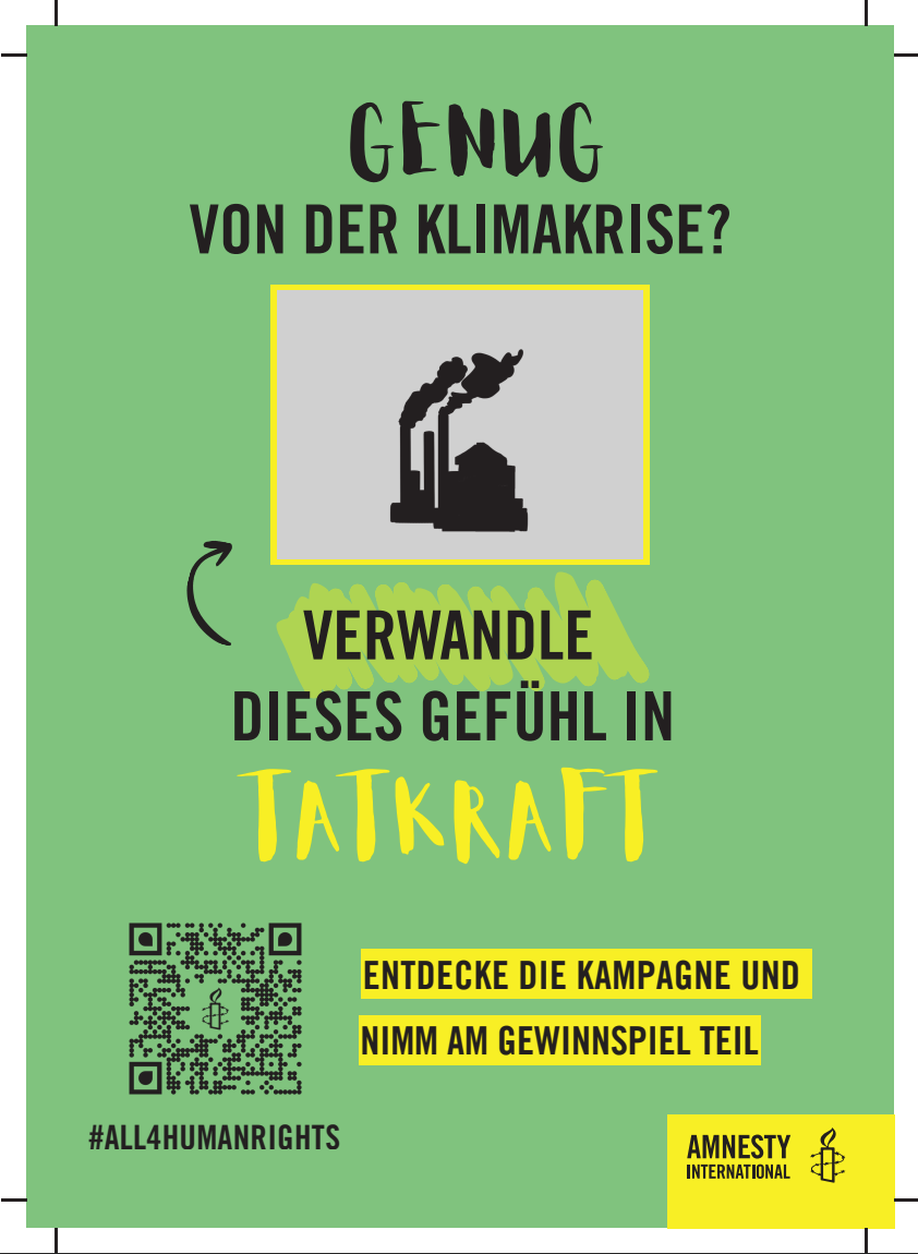 Rubbellose All4HumanRights zur Klimakrise